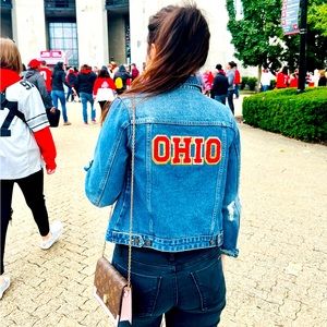 CUSTOM OHIO STATE JEAN JACKET